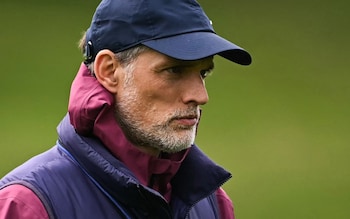 Thomas Tuchel looks on